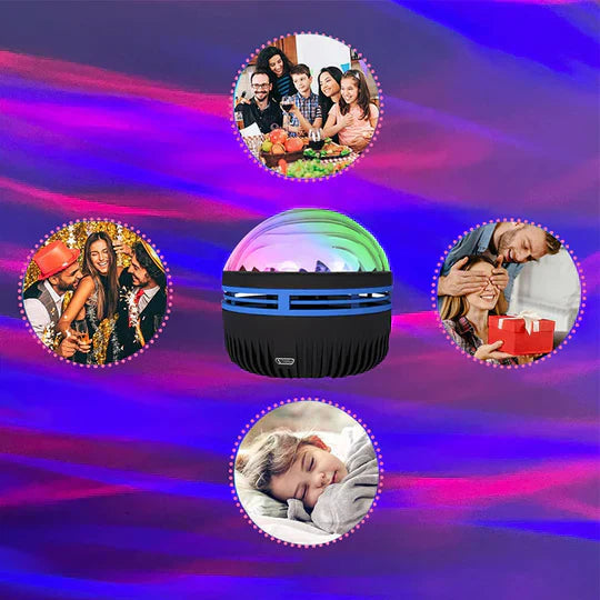 Hemprojektor med Norrskenseffekter och Musiksynkronisering 2