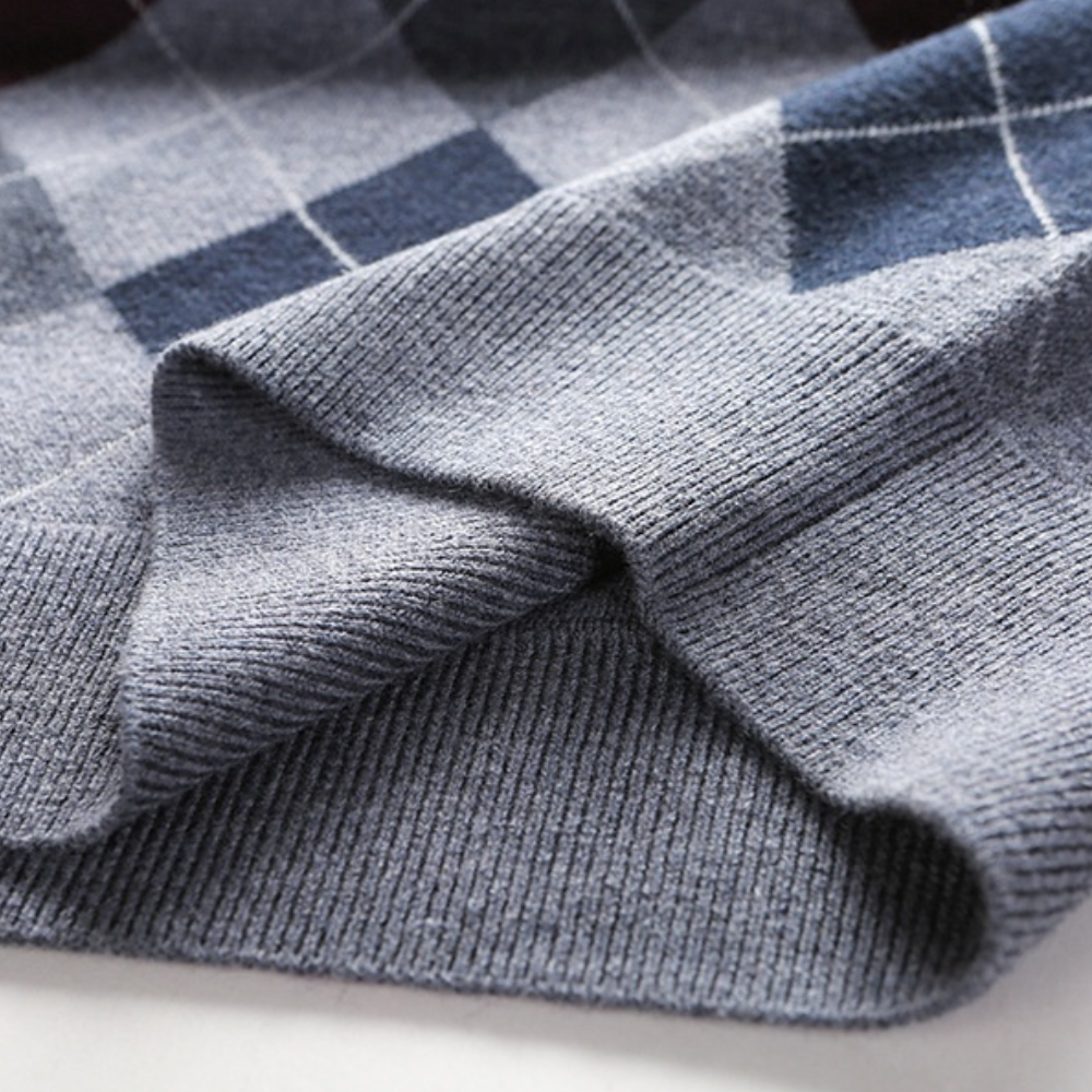 Herr Ärmös Tröja i V-Hals Stil 1