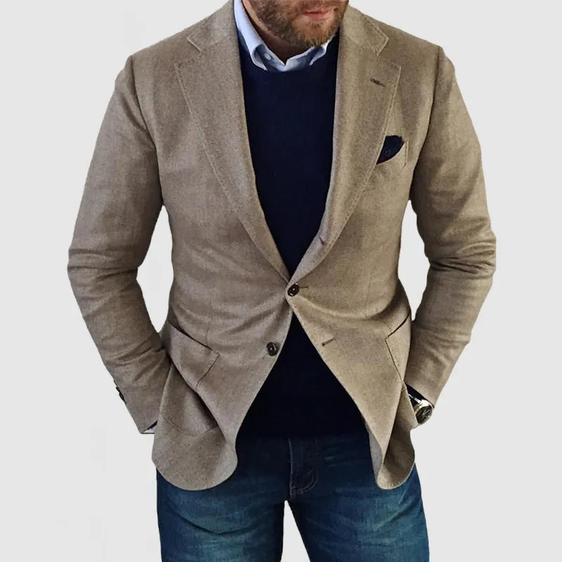 Herr Blazer Klassisk Design för Alla Tillfällen 1
