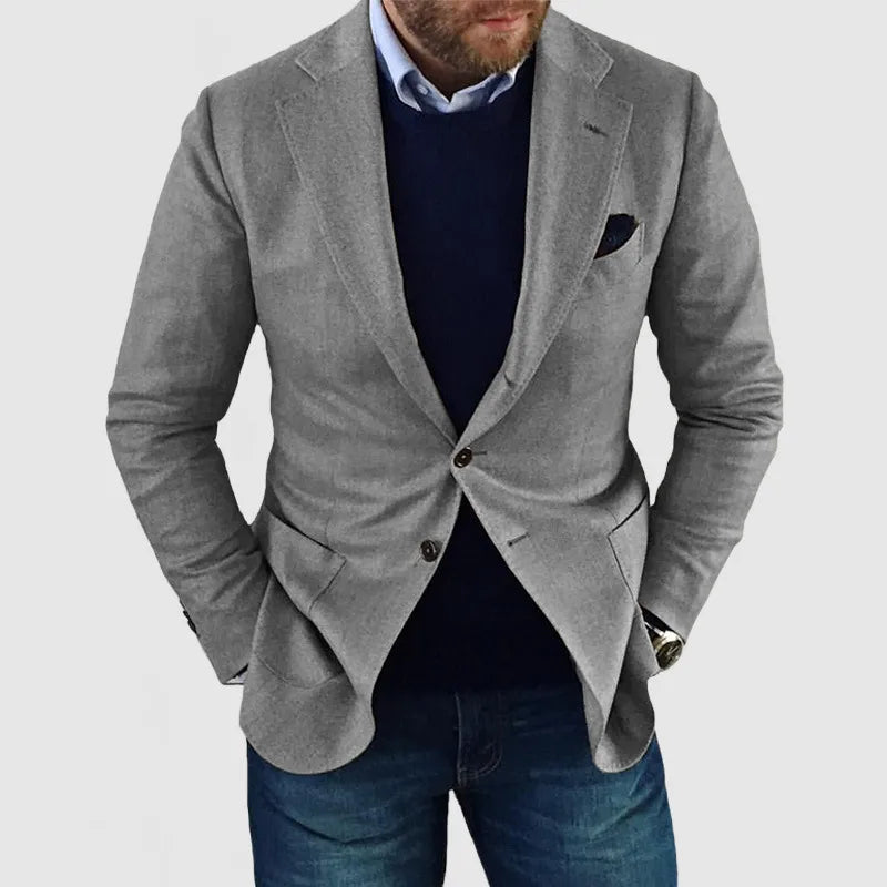Herr Blazer Klassisk Design för Alla Tillfällen 4