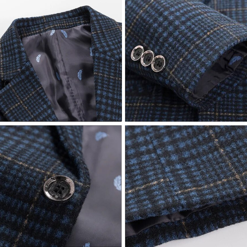 Herr Blazer i Ull med Silkeslen Foder 1