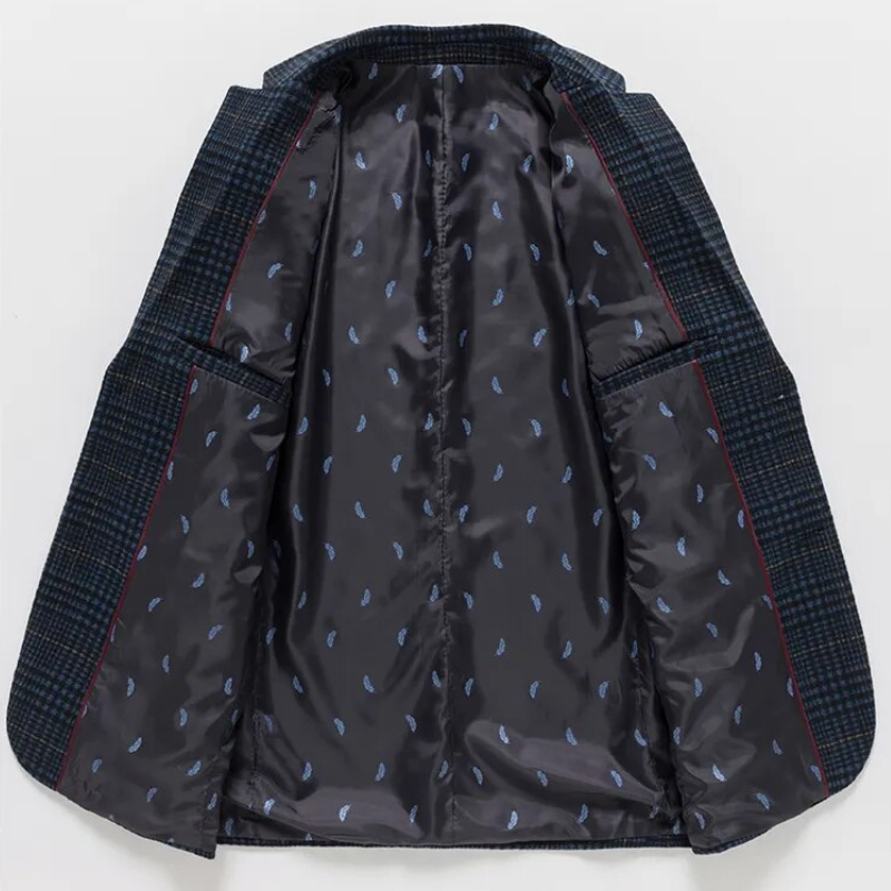 Herr Blazer i Ull med Silkeslen Foder 2