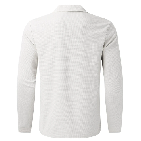 Herr Cardigan Jacka med Krage och Dragkedja Tidlös Design 3