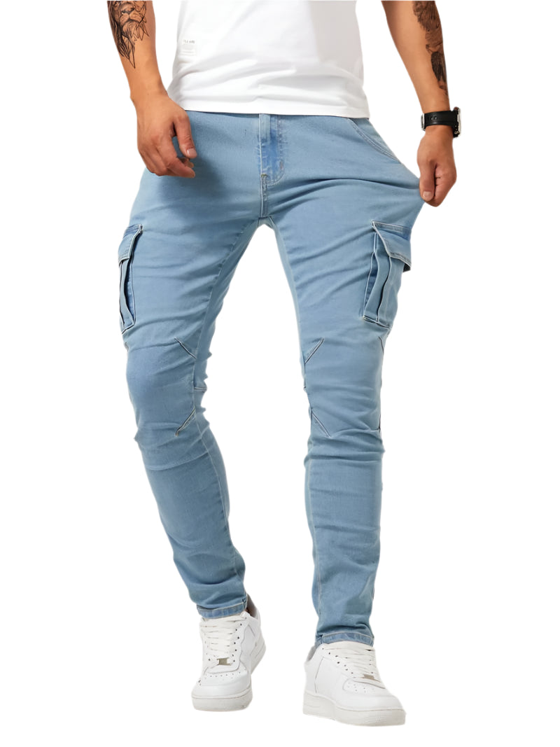 Herr Cargo Jeans Flexibel Denim 0