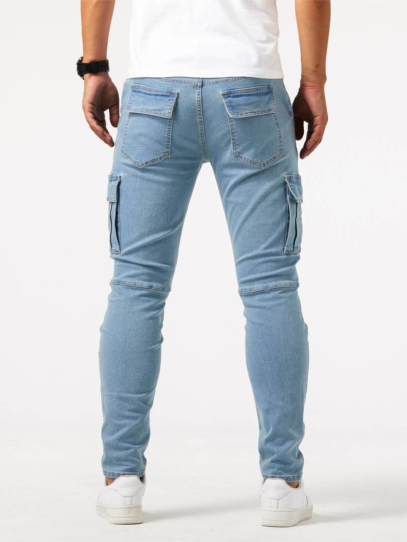 Herr Cargo Jeans Flexibel Denim 1