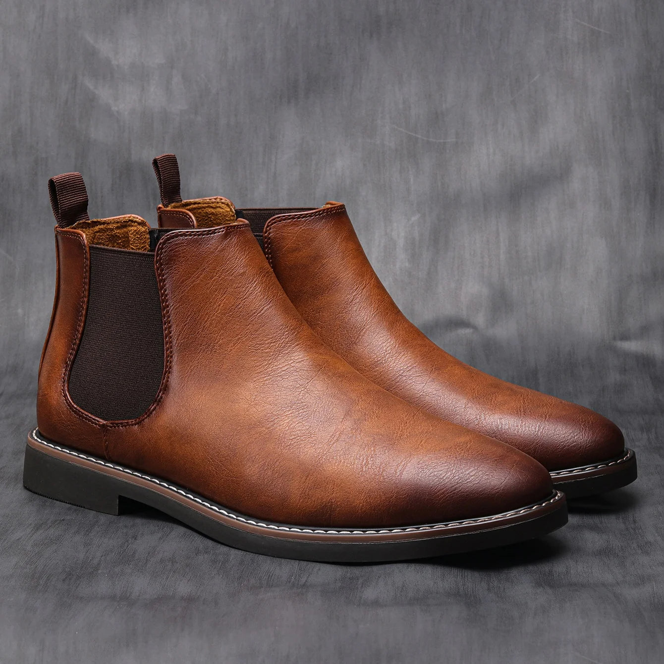 Herr Chelsea Boots Retro Stil för Män 0