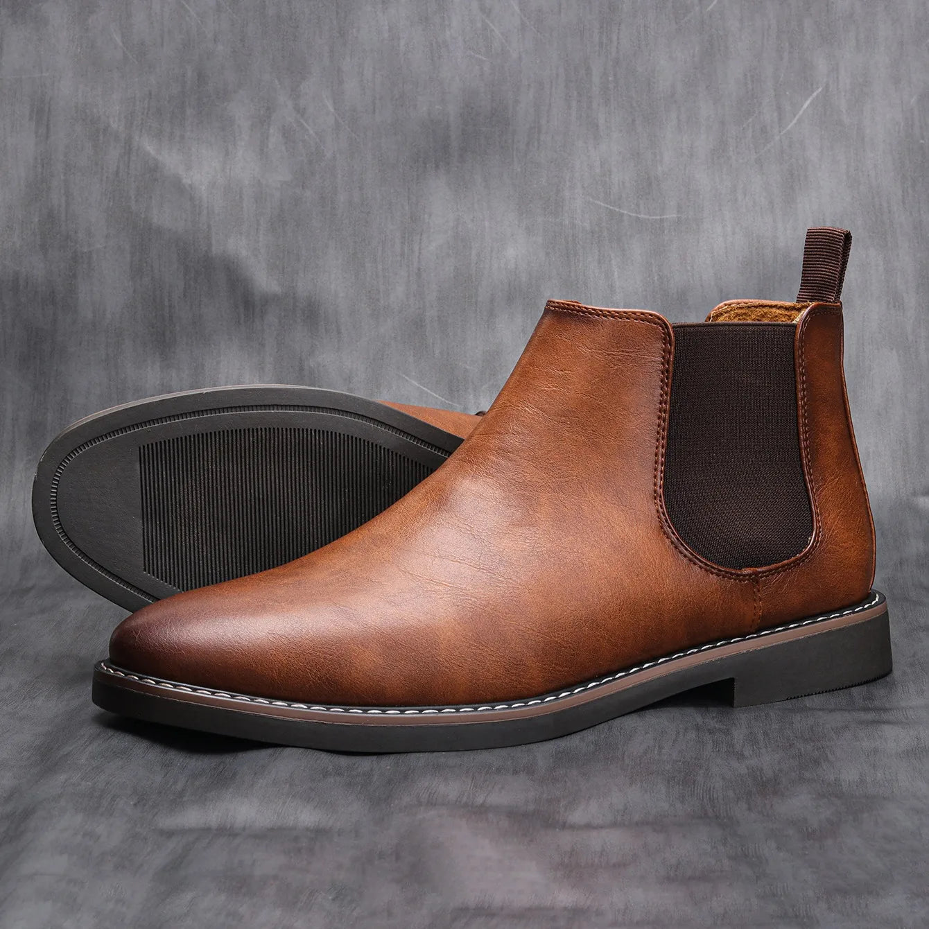Herr Chelsea Boots Retro Stil för Män 2