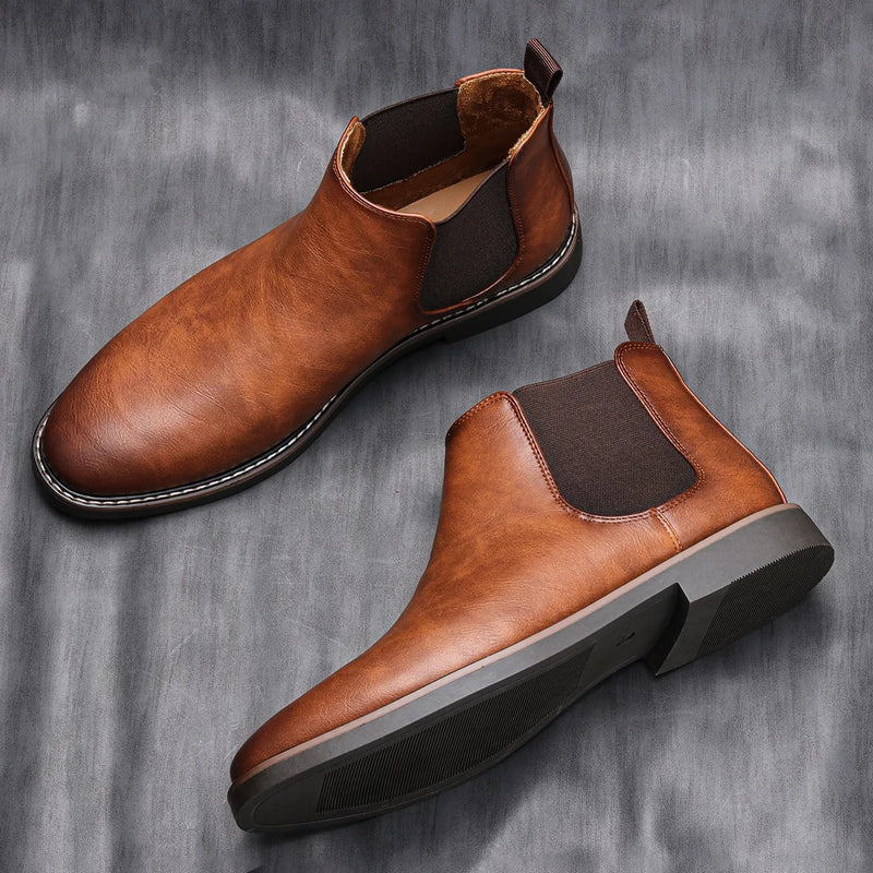 Herr Chelsea Boots Retro Stil för Män 3