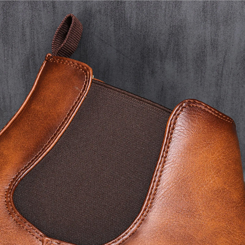 Herr Chelsea Boots Retro Stil för Män 4