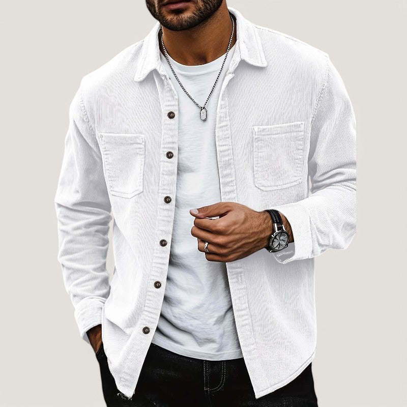 Herr Chemise Veste i Côtelé Velour för Hösten 5