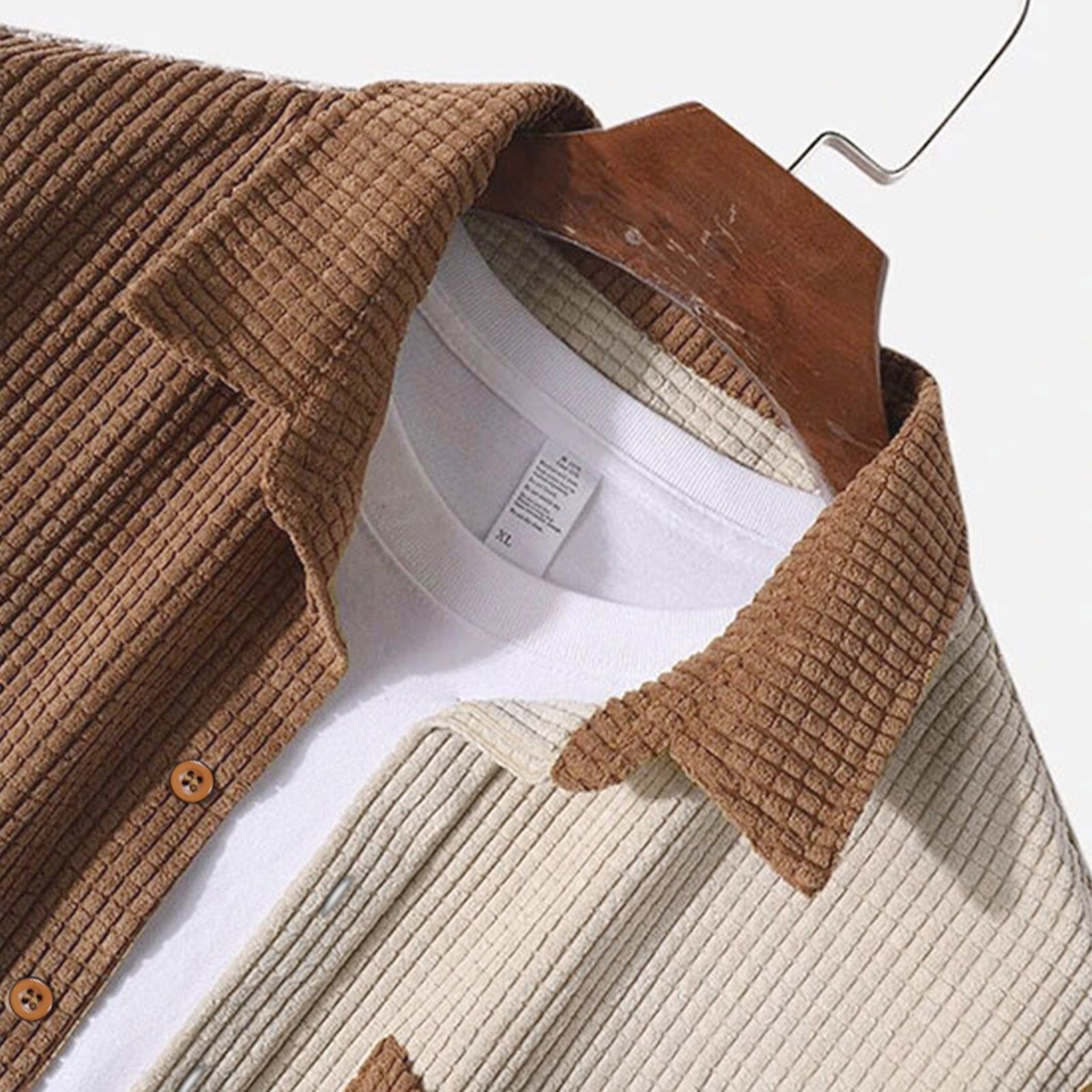 Herr Corduroy Set Skjorta och Shorts 2