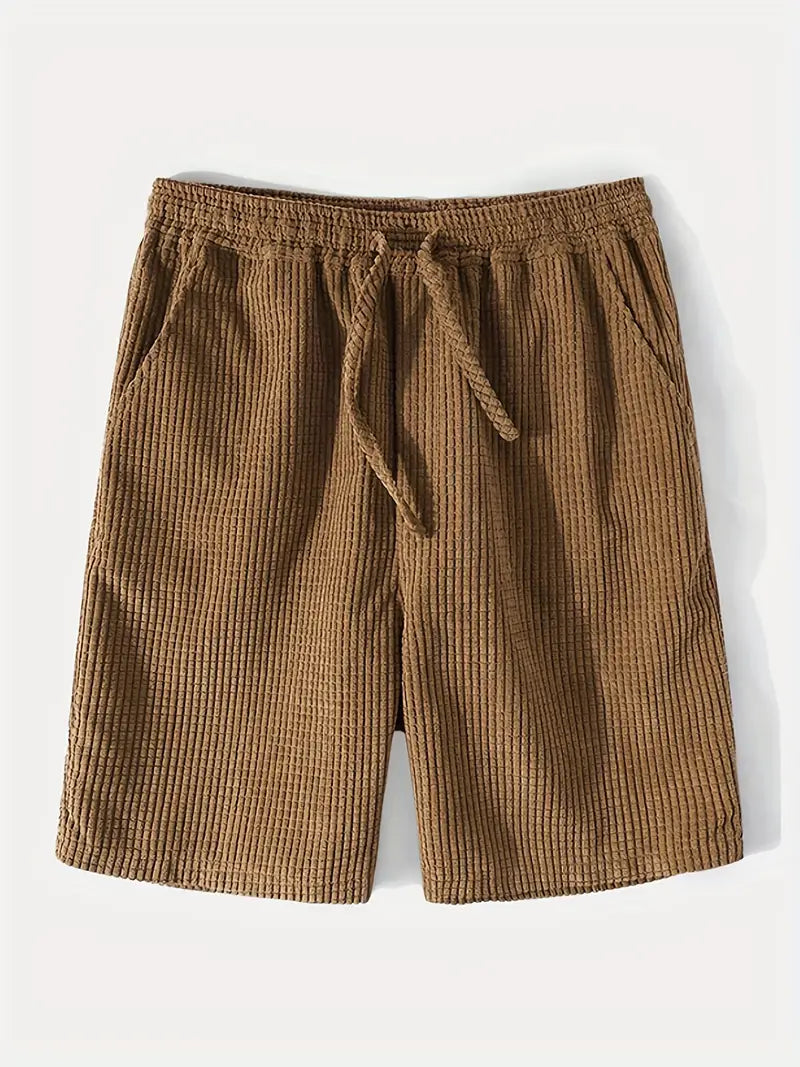 Herr Corduroy Set Skjorta och Shorts 4