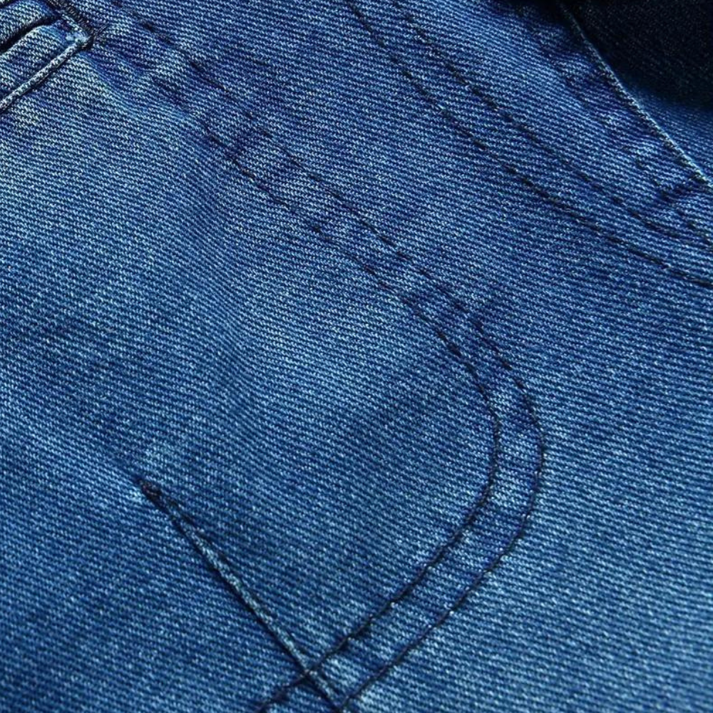 Herr Denim Blazer Avslappnad Stil 3