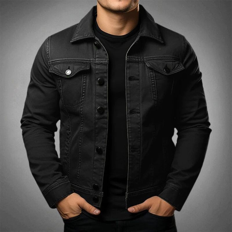 Herr Denimjacka Modern Passform 2