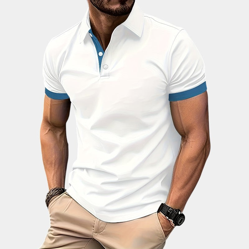 Herr Golfskjorta Justerad Polyester 5