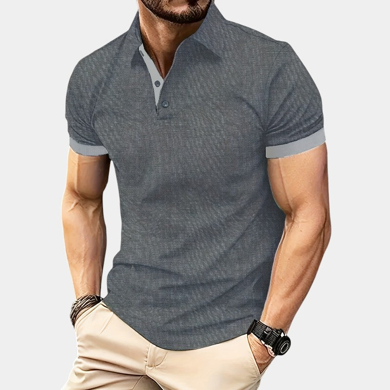 Herr Golfskjorta Justerad Polyester 7