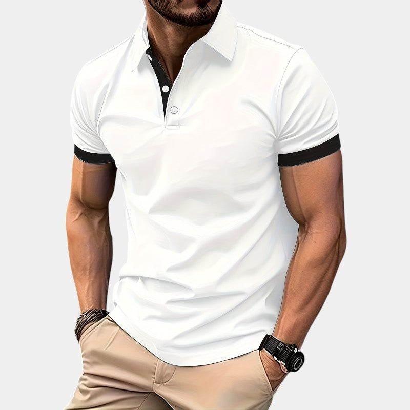 Herr Golfskjorta Justerad Polyester 9