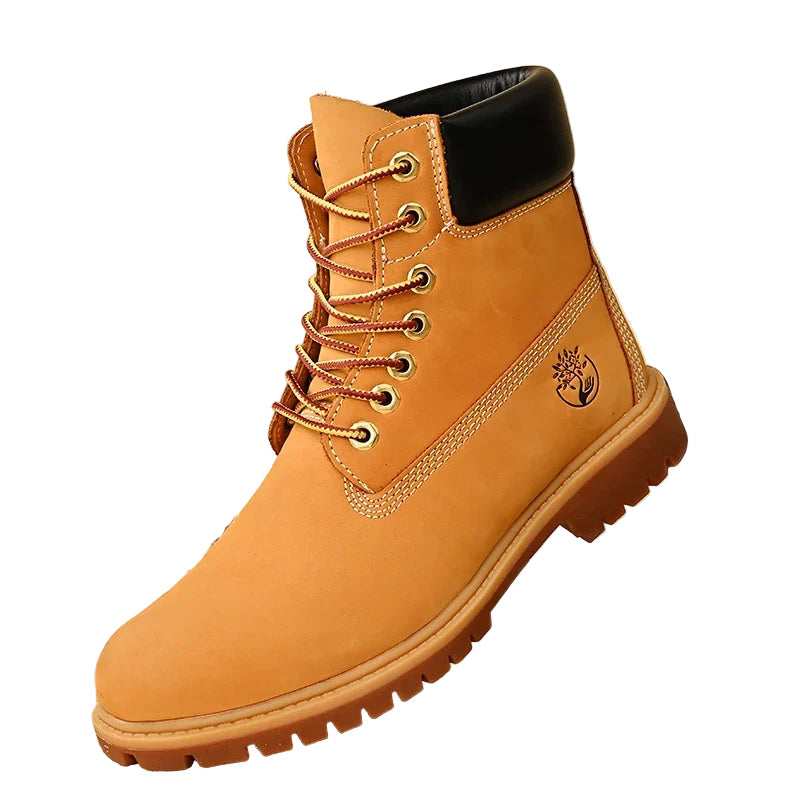 Herr Hög Topps Kängor Läder för Utomhusbruk 7