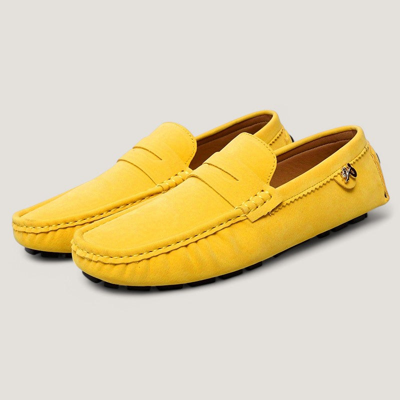 Herr Moccasins Avslappnad Gummi Antiskidande 5