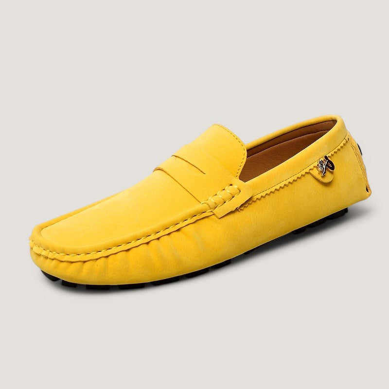 Herr Moccasins Avslappnad Gummi Antiskidande 6