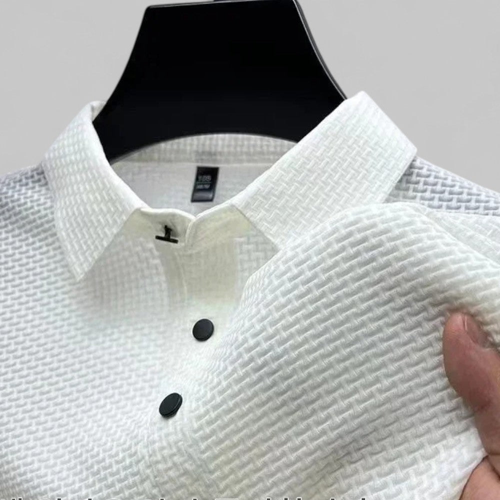 Herr Pikétröja Kortärmad Klassisk Stil 2