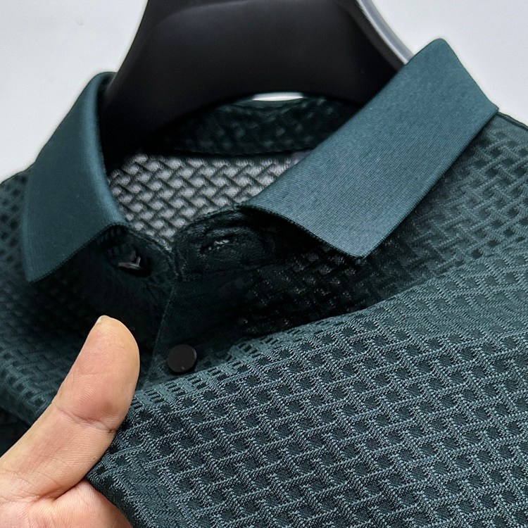 Herr Polo Skjorta i Premium Silke 2