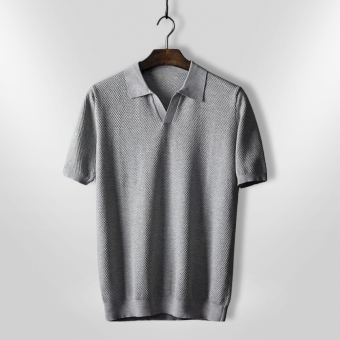 Herr Polo T-shirt Modern Passform Mjuk Jersey 3