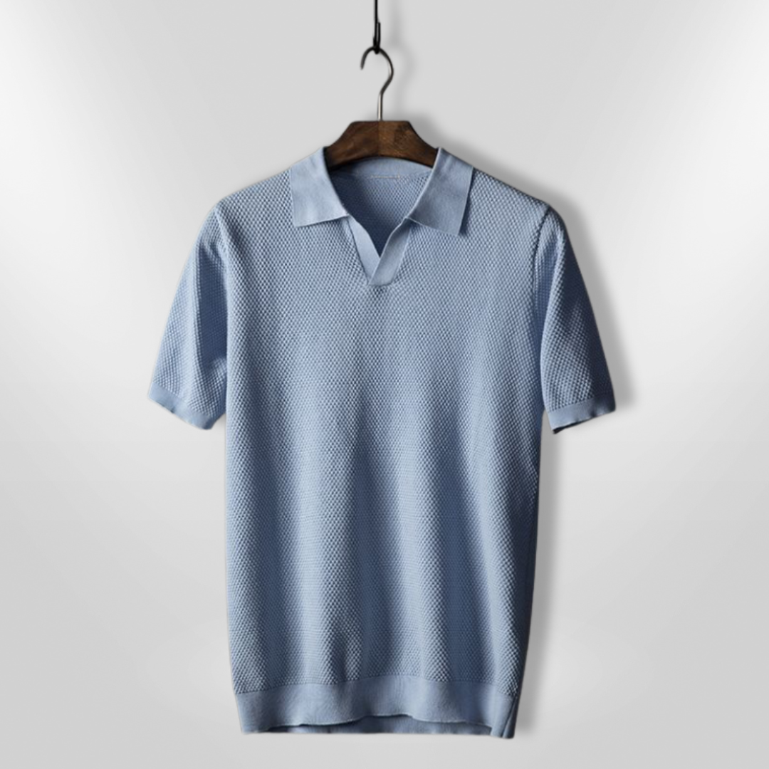 Herr Polo T-shirt Modern Passform Mjuk Jersey 4