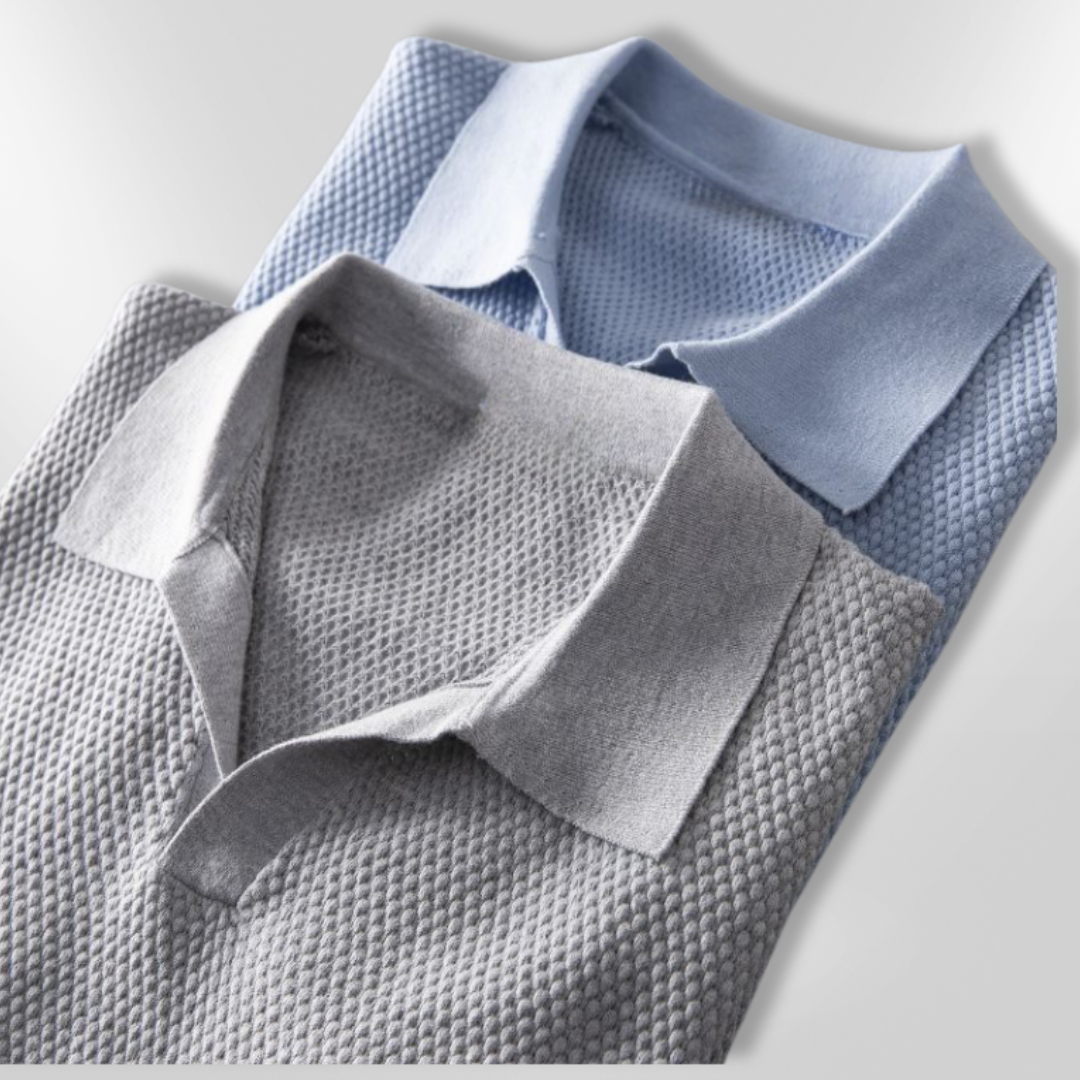 Herr Polo T-shirt Modern Passform Mjuk Jersey 5