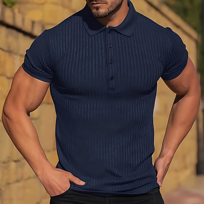 Herr Polo T-shirt Ribbad Chiffon 3