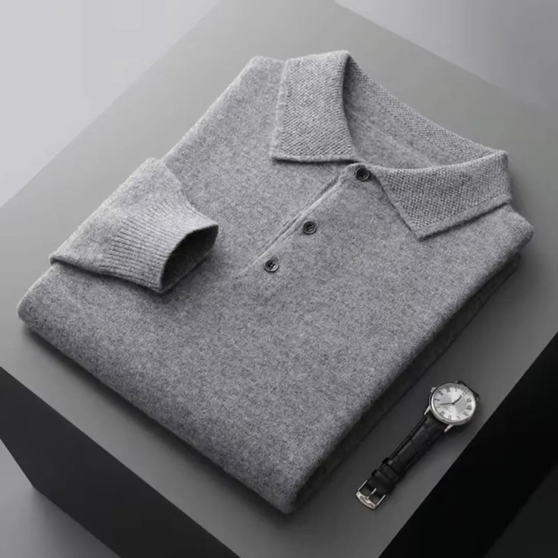 Herr Polo Tröja i Premium Material 6