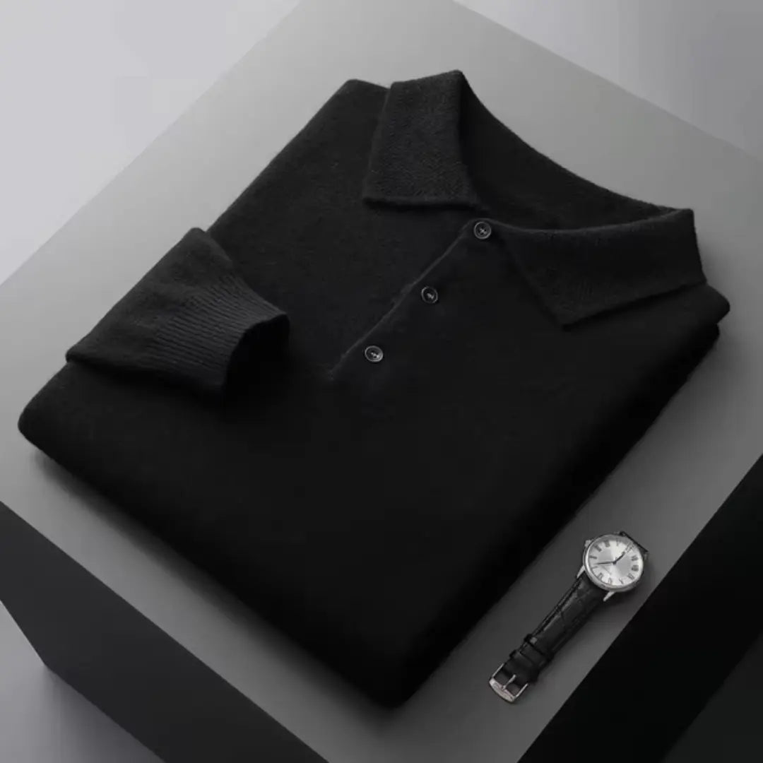 Herr Polo Tröja i Premium Material 8