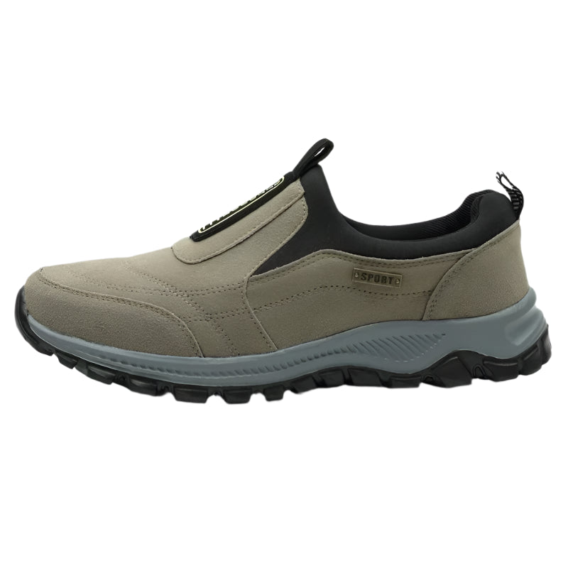 Herr Sneakers Slip-On Suede Läder För Utomhusvandring 2