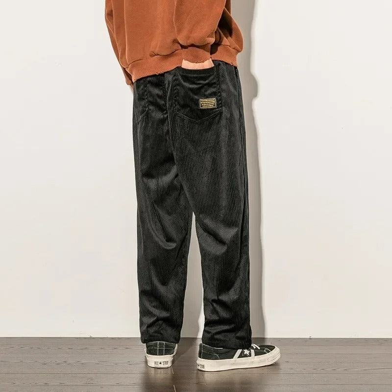 Herr Sweatpants Corduroy Mjuk Bomull 3