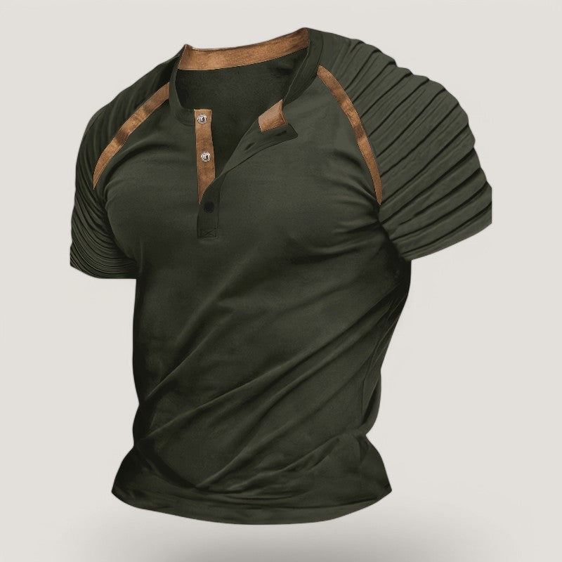 Herr T-Shirt Casual Randig Polyester 6