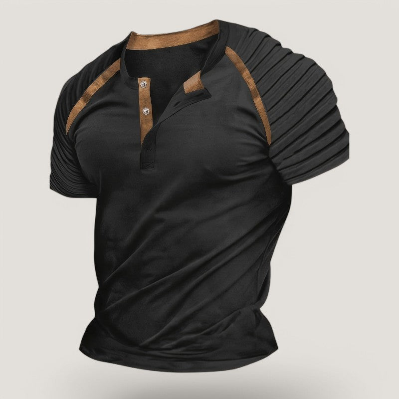 Herr T-Shirt Casual Randig Polyester 7