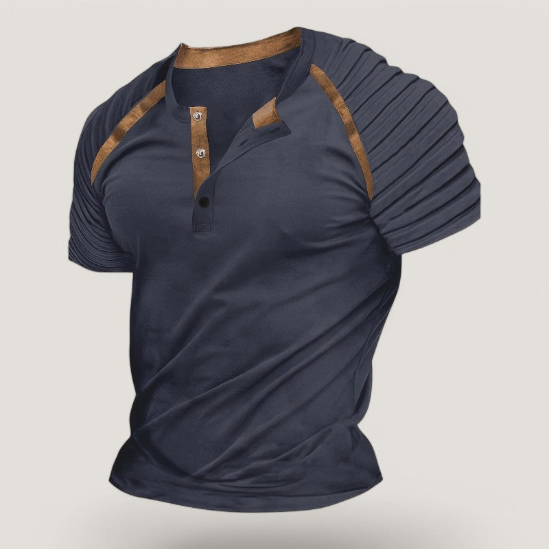 Herr T-Shirt Casual Randig Polyester 8