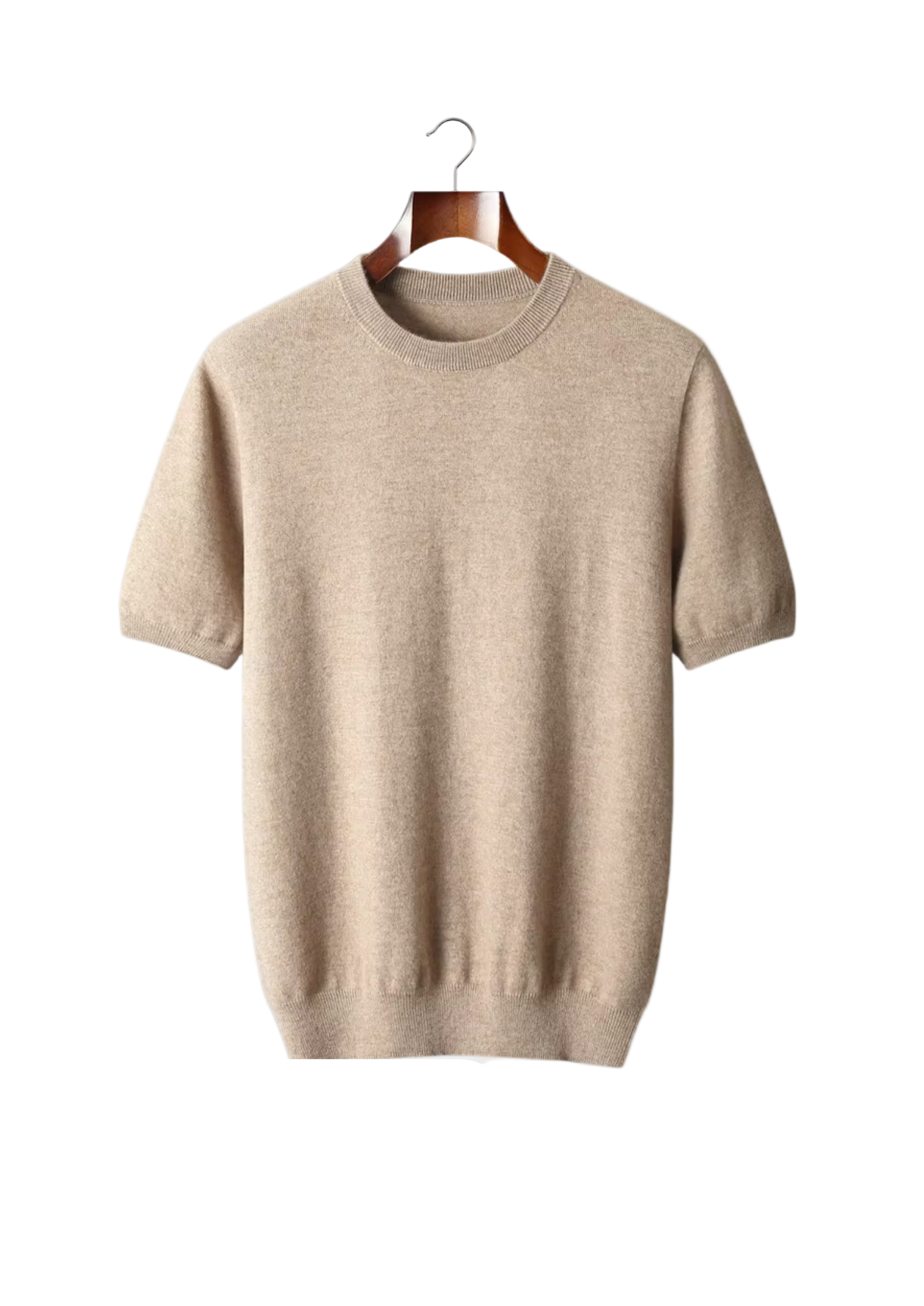 Herr T-Shirt Rund Halsringning Klassisk Stil Kvalitets T-Shirt 0