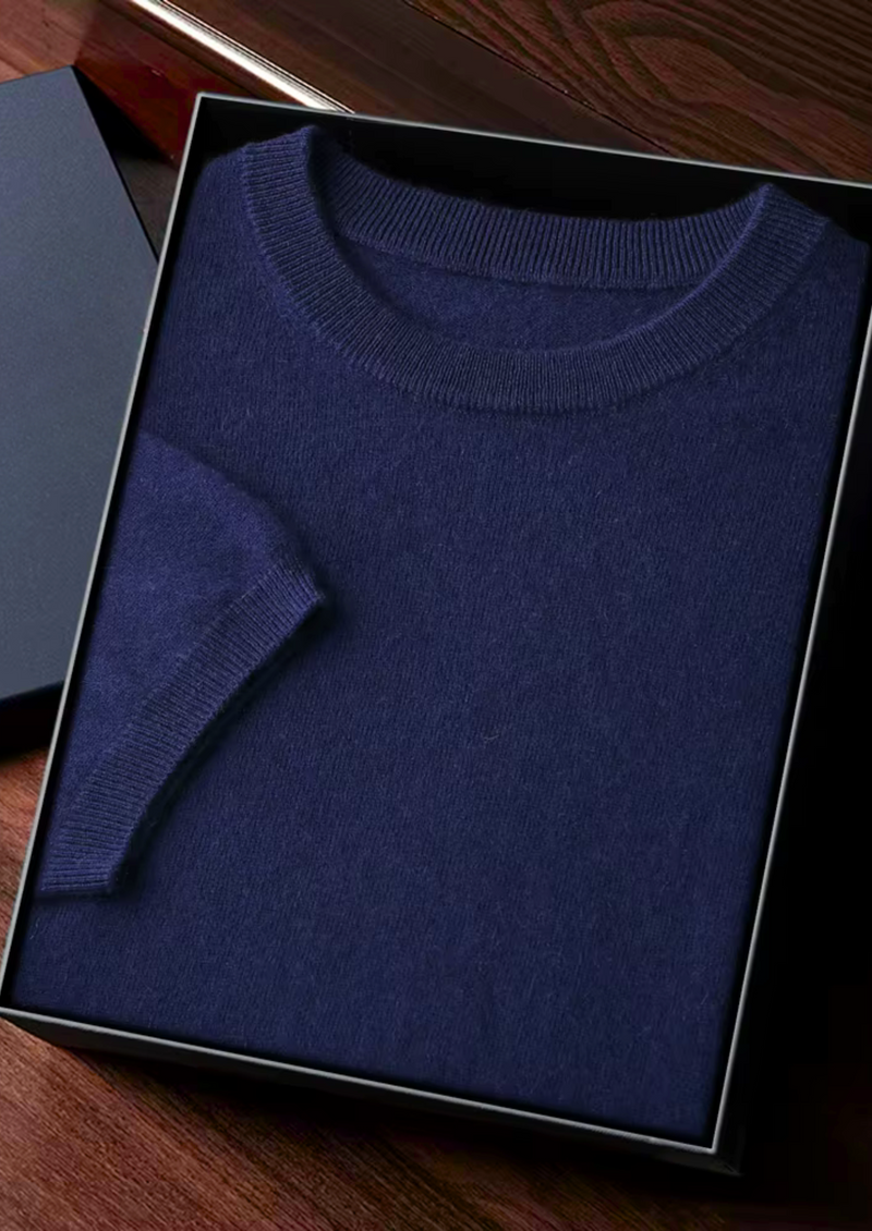 Herr T-Shirt Rund Halsringning Klassisk Stil Kvalitets T-Shirt 15
