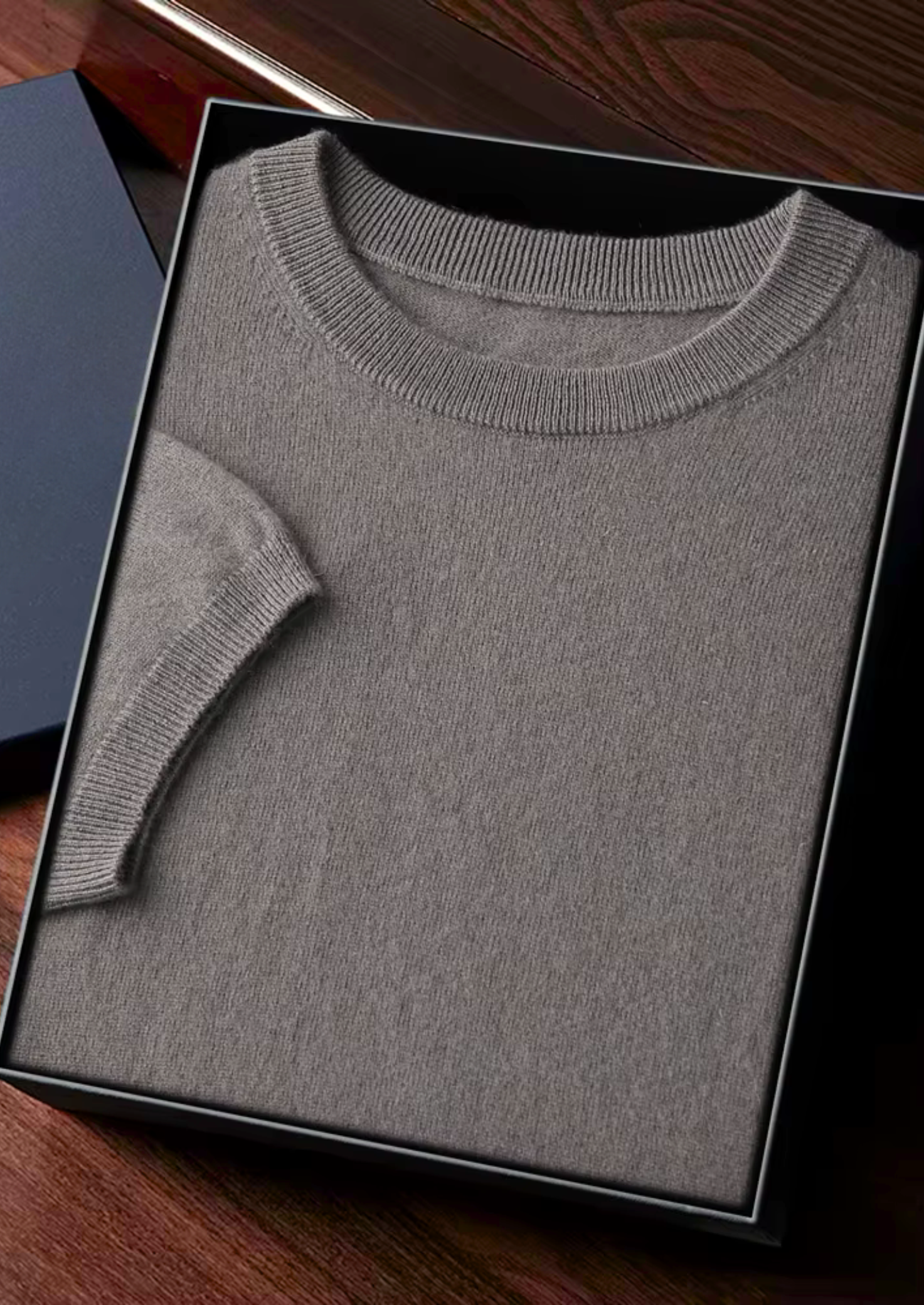 Herr T-Shirt Rund Halsringning Klassisk Stil Kvalitets T-Shirt 9