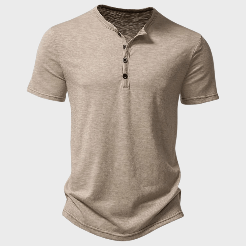 Herr T-shirt Klassisk Design i Lätt Bomull 3