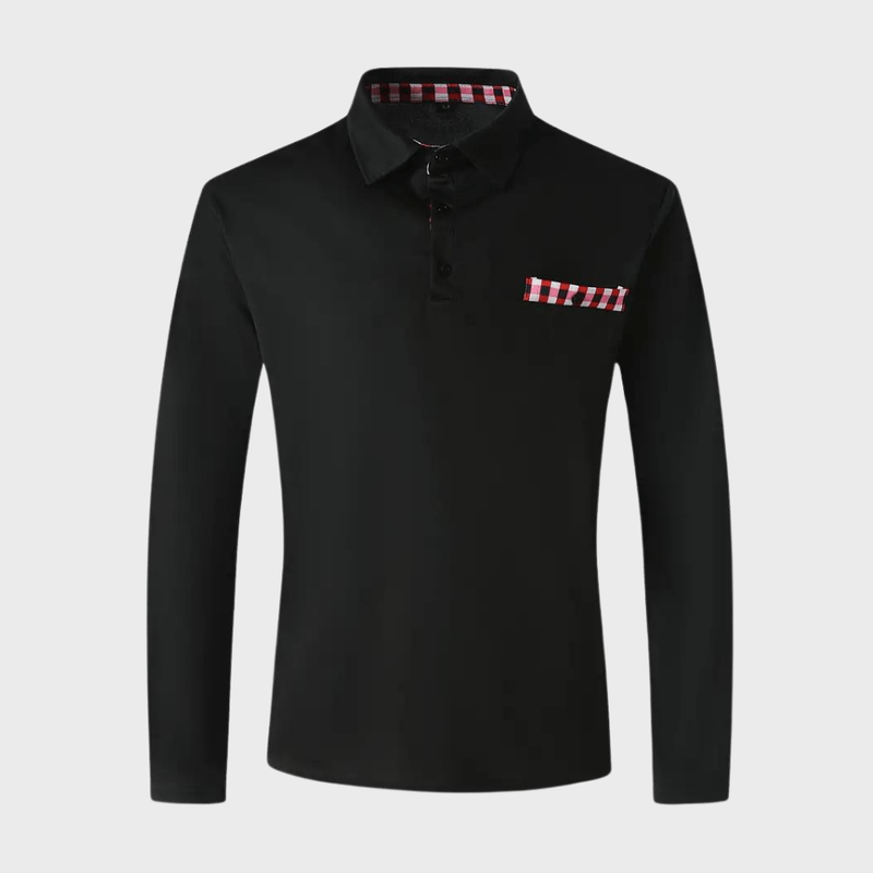 Herr T-shirt Långa Ärmar Stilren Polyester 1