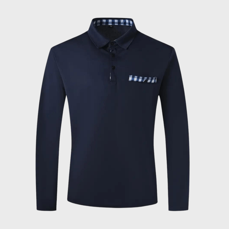 Herr T-shirt Långa Ärmar Stilren Polyester 6