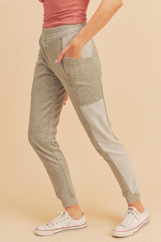 Herr Taperade Joggers Patchfickor Bomull och Polyester 6