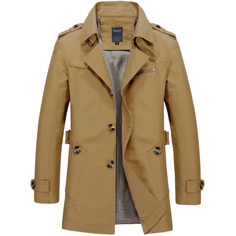 Herr Trenchcoat i Stilren Design 0