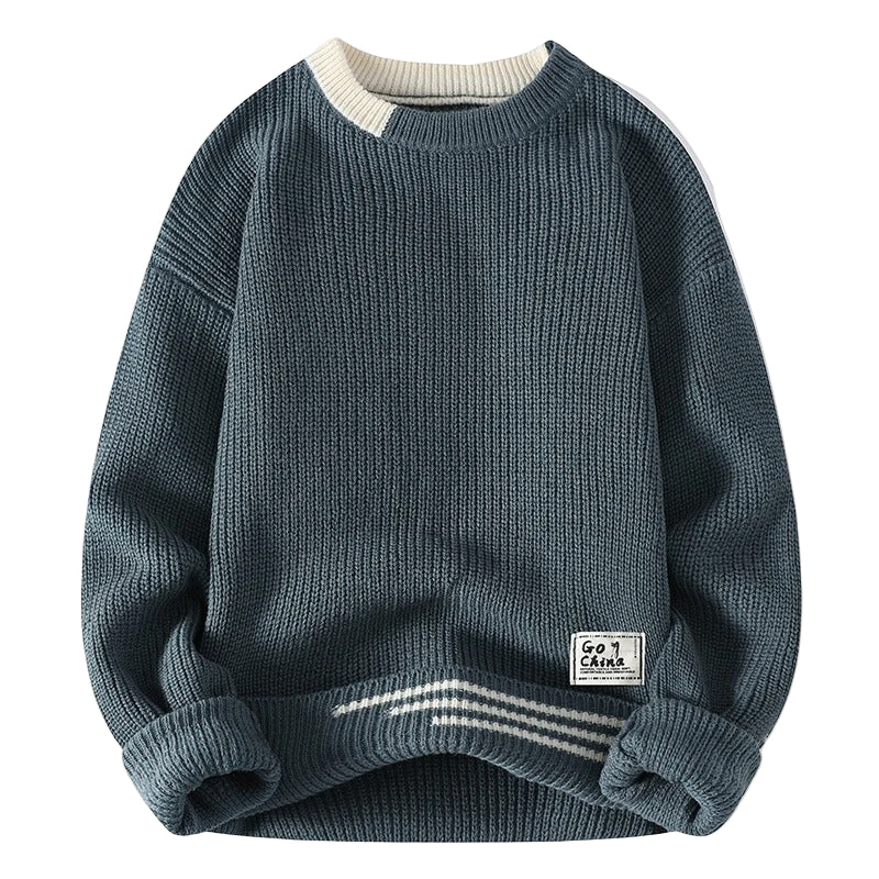 Herr Tröja Klassisk Stil Tidlös Design 1