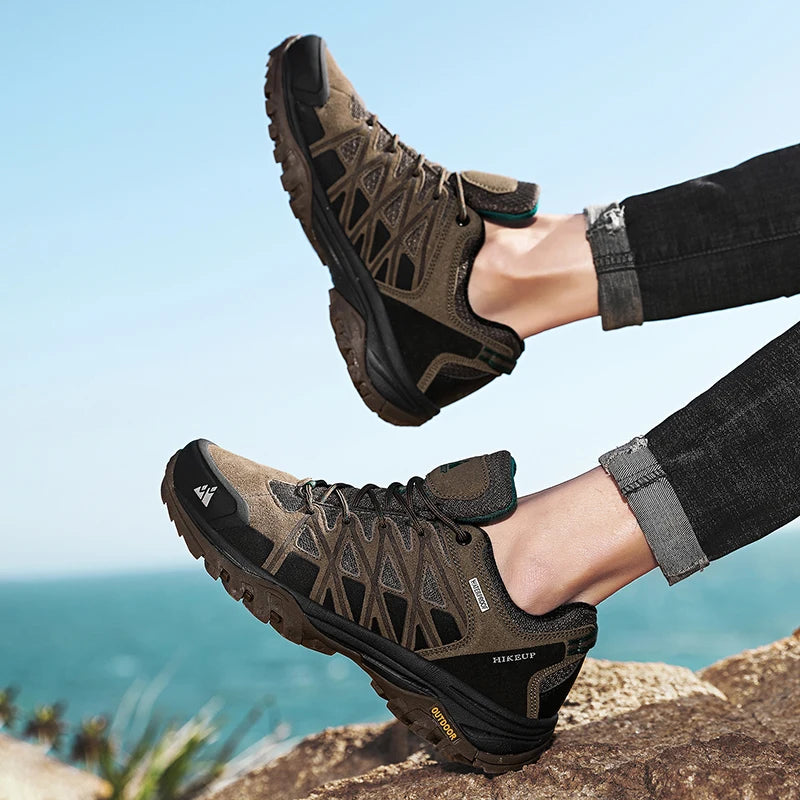Herr Vandringssko Andningsbar Snörning Slitstark Material 4