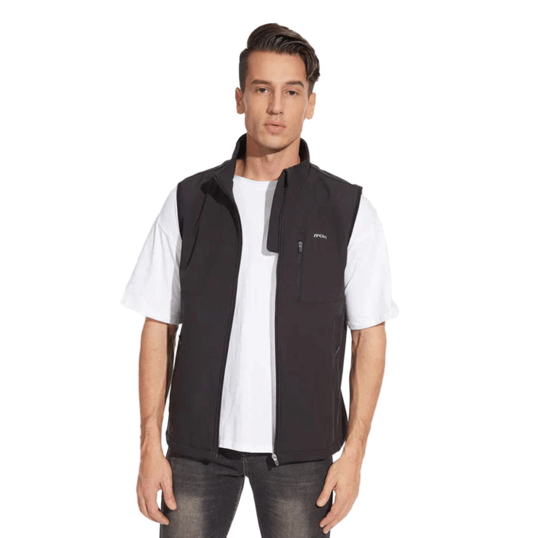 Herr Väst med Stående Krage och Mångsidig Design för Vardag och Formella Tillfällen 0