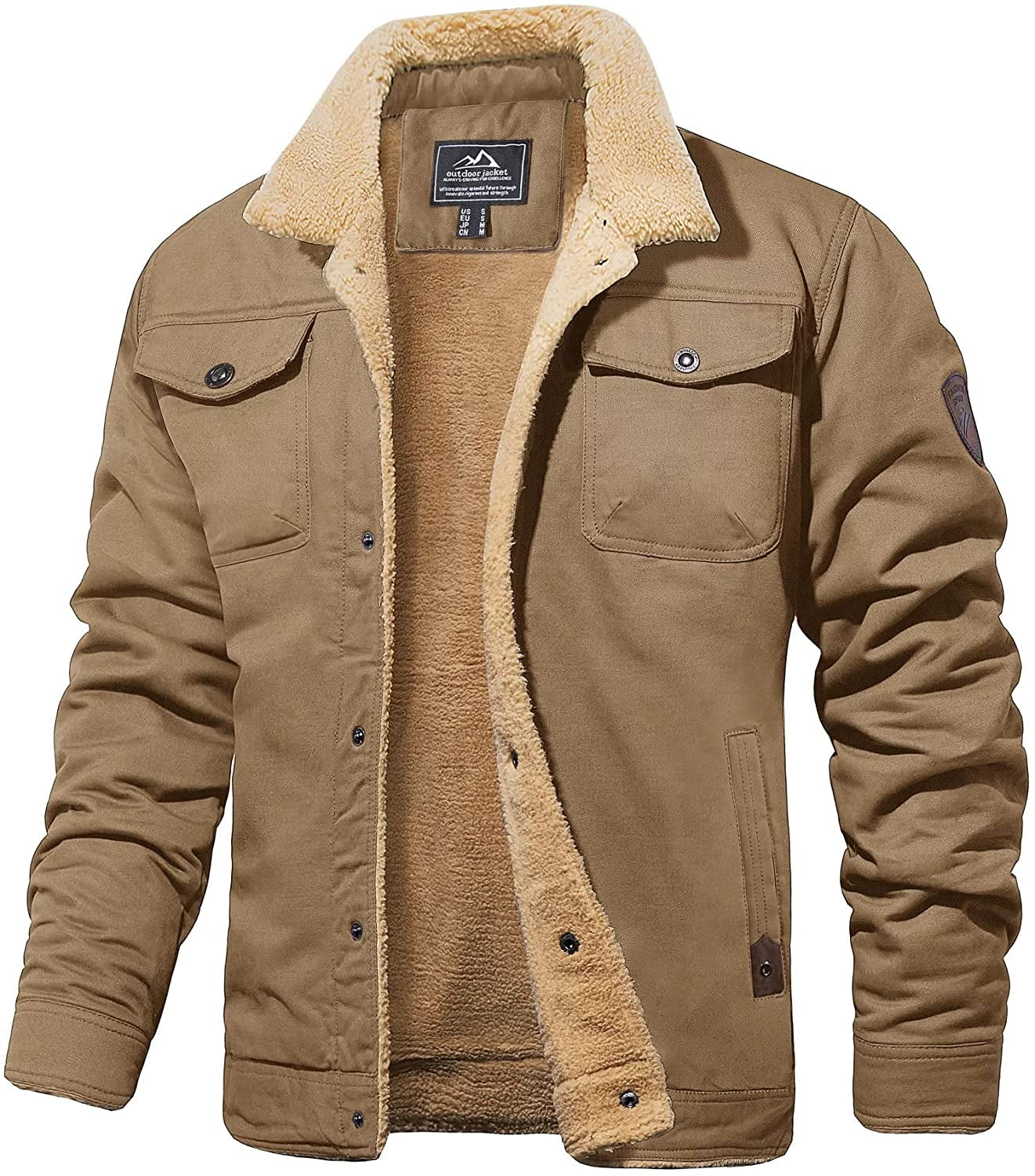 Herr Vinterjacka Sherpa-foder Vattenavvisande Robust Design 3
