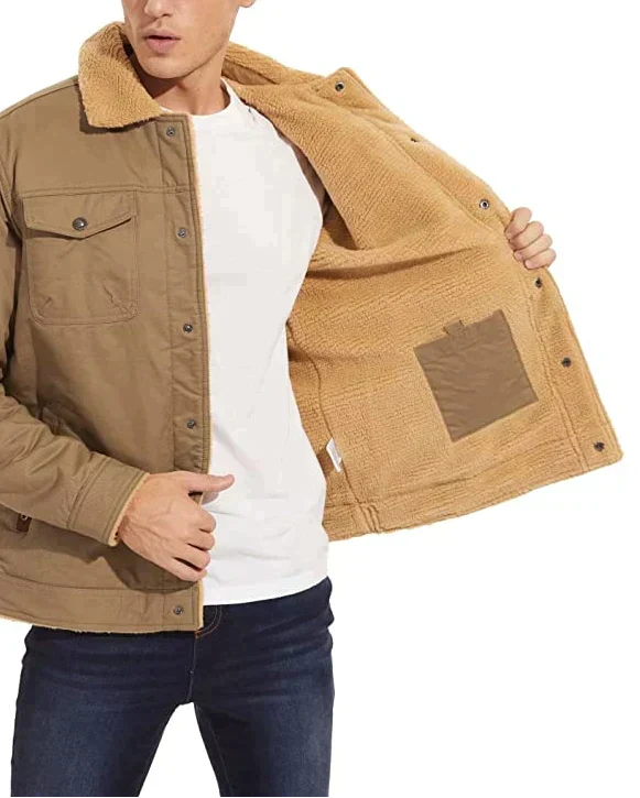 Herr Vinterjacka Sherpa-foder Vattenavvisande Robust Design 5